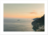 "Monte Pertuso Sunset" Positano Premium Matte Paper Print