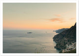 "Monte Pertuso Sunset" Positano Premium Matte Paper Print