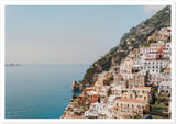 Positano Buildings Premium Semi-Glossy Print