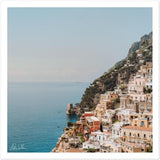 Positano Buildings Premium Semi-Glossy Print
