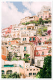 Positano Buildings Premium Semi-Glossy Print