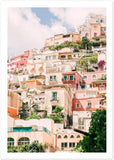 Positano Buildings Premium Semi-Glossy Print