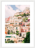 Positano Buildings - Wooden Framed Print