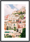 Positano Buildings - Wooden Framed Print