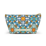 Positano Ceramic Tiles Accessory Pouch w T-bottom Travel Bag - AMALFITANA STORE