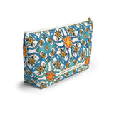 Positano Ceramic Tiles Accessory Pouch w T-bottom Travel Bag - AMALFITANA STORE