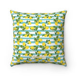 Positano Lemons Spun Polyester Square Pillow 16x16" - AMALFITANA STORE