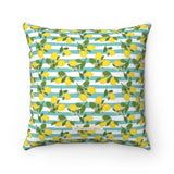 Positano Lemons Spun Polyester Square Pillow Case 16x16" - AMALFITANA STORE