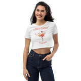 "Positano" Summer Flamingo Organic Crop Top - AMALFITANA STORE