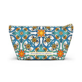 Positano Tiles Ceramic Travel Bag Accessory Pouch w T-bottom - AMALFITANA STORE