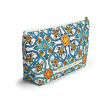 Positano Tiles Ceramic Travel Bag Accessory Pouch w T-bottom - AMALFITANA STORE