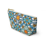 Positano Tiles Ceramic Travel Bag Accessory Pouch w T-bottom - AMALFITANA STORE