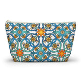 Positano Tiles Ceramic Travel Bag Accessory Pouch w T-bottom - AMALFITANA STORE