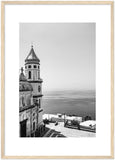 "Praiano Church" B&W Frame Print Premium Semi-Glossy