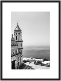 "Praiano Church" B&W Frame Print Premium Semi-Glossy