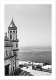 "Praiano Church" B&W Premium Semi-Glossy Print
