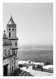 "Praiano Church" B&W Premium Semi-Glossy Print