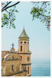 Praiano Church Premium Semi-Glossy Paper Poster - AMALFITANA STORE