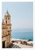 "Praiano Church" Premium Semi-Glossy Paper Poster