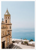 "Praiano Church" Premium Semi-Glossy Paper Poster