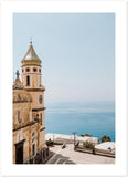 "Praiano Church" Premium Semi-Glossy Paper Poster
