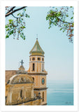 Praiano Church Premium Semi-Glossy Paper Poster - AMALFITANA STORE