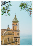 Praiano Church Premium Semi-Glossy Paper Poster - AMALFITANA STORE