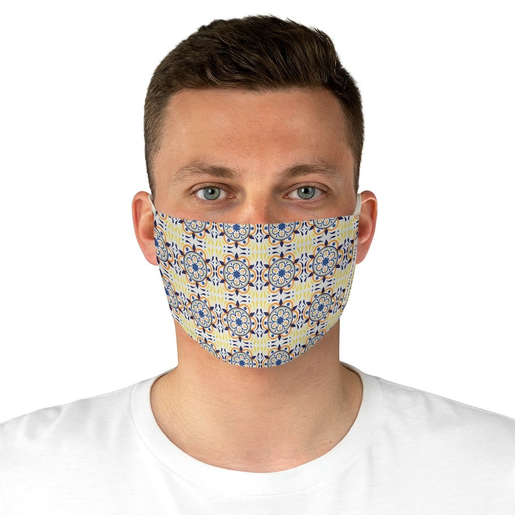 Praiano Tiles Fabric Face Mask - AMALFITANA STORE