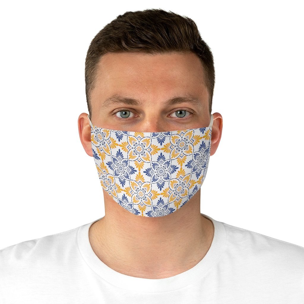 Praiano Tiles Fabric Face Mask - AMALFITANA STORE