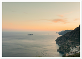 "Monte Pertuso Sunset" Positano Premium Matte Paper Print