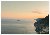 "Monte Pertuso Sunset" Positano Premium Matte Paper Print