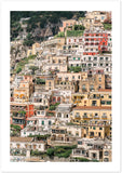 "Positano Buildings" Premium Semi-Glossy Paper Poster