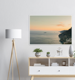 "Monte Pertuso Sunset" Positano Premium Matte Paper Print