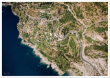 Amalfi Coast Aerial View Premium Semi-Glossy Print