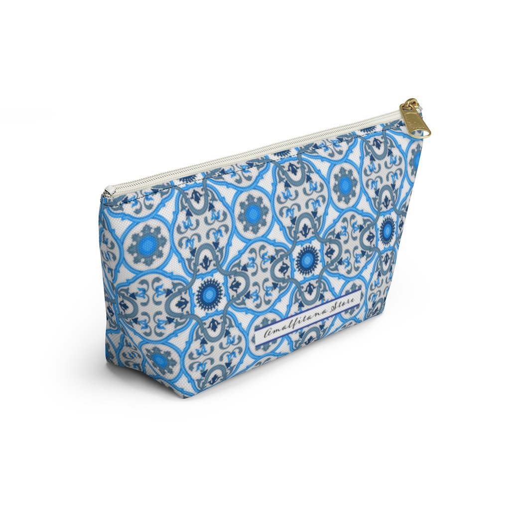 Ravello Tiles Ceramic Travel Bag Accessory Pouch w T-bottom - AMALFITANA STORE