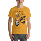 RIDE WITH STYLE Short-Sleeve Unisex T-Shirt Bella+Canvas - AMALFITANA STORE