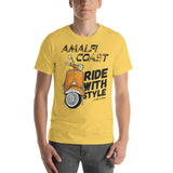 RIDE WITH STYLE Short-Sleeve Unisex T-Shirt Bella+Canvas - AMALFITANA STORE
