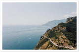 "Road SS163" Amalfi Coastline Aerial View Premium Semi-Glossy Print