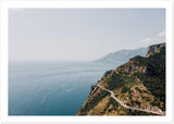 "Road SS163" Amalfi Coastline Aerial View Premium Semi-Glossy Print