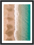"Sands & Sea" Amalfi Coast Beach - Wooden Framed Print