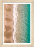 "Sands & Sea" Amalfi Coast Beach - Wooden Framed Print