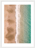 "Sands & Sea" Amalfi Coast Beach - Wooden Framed Print