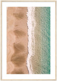 "Sands & Sea" Amalfi Coast Beach - Wooden Framed Print
