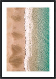 "Sands & Sea" Amalfi Coast Beach - Wooden Framed Print