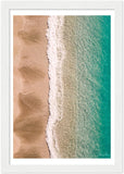 "Sands & Sea" Amalfi Coast Beach - Wooden Framed Print