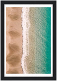 "Sands & Sea" Amalfi Coast Beach - Wooden Framed Print