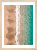 "Sands & Sea" Amalfi Coast Beach - Wooden Framed Print