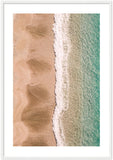 "Sands & Sea" Amalfi Coast Beach - Wooden Framed Print