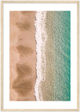 "Sands & Sea" Amalfi Coast Beach - Wooden Framed Print