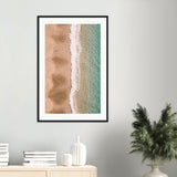 "Sands & Sea" Amalfi Coast Beach - Wooden Framed Print